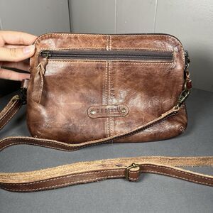 Bed Stu Leather Crossbody Bag Brown